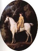 George Stubbs Self-Portrait on a White Hunter Sweden oil painting artist